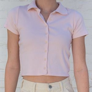 Brandy Melville Pink Caroline Top